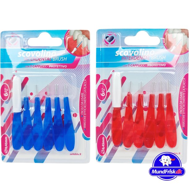 Interdentalbrster 5 pcs. SETABLU 0,45 mm Inkl. Beskyttelseshette