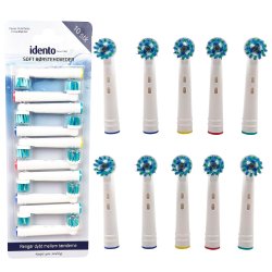 10 st. Idento mjuka borsthuvuden Oral kompatibel