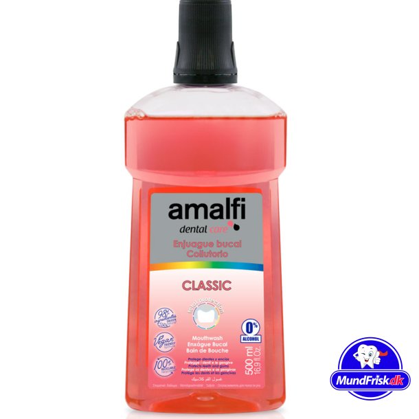 Alkoholfri Fluor Mundskyl AMALFI Classic 500 ml