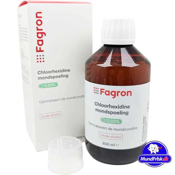 Klorhexedin Mundskyl 0,05 % FAGRON 300 ml.