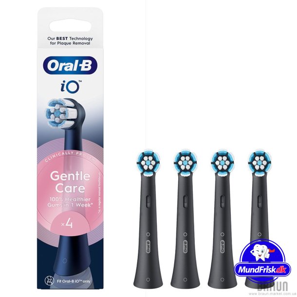 Oral-B iO Sensitive Zahnbrstenkpfe Gentle Care 4 Stk. SCHWARZ 