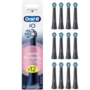 Oral-B iO Sensitive brstehoder 12 pcs. Sknsom Care SVART 