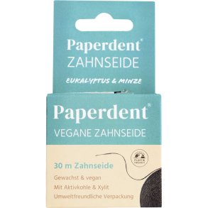 PAPERDENT Vegansk Xylitol Tandtrd Charcoal & Mint 30 mtr.