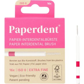 PAPERDENT Plasticfri Mellemrumsbrster 16 stk. 0.35 mm ISO 0