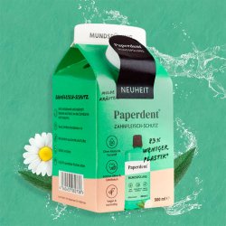 Plastfri Herbal Munnvann Mild Urter Vegansk 500 PAPERDENT