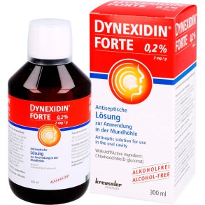 Klorhexedin Mundskyl 0,20 % DYNEXIDIN Forte 300 ml