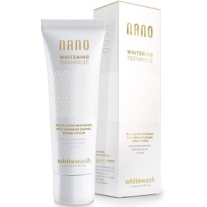 Tandblekningstandkrm WHITEWASH Nano Multi- Active Whitening Hydroxyapatit & Xylitol 75ml.