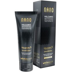 Tandblegning Tandpasta WHITEWASH Nano Volcanic Charcoal Hydroxyapatit 75ml.