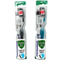 Whitening tandborste MENTADENT White System Charcoal Soft