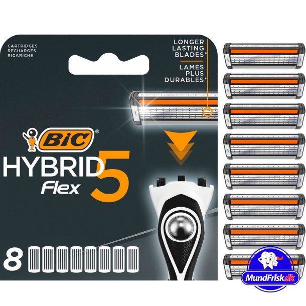 BIC Hybrid 5 Flex 8 stk. Barberblade