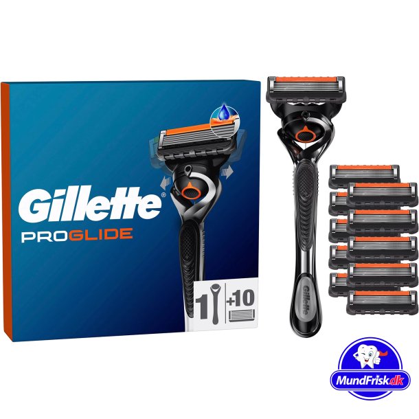 Gillette Fusion5 ProGlide Barberskraber Inkl. 10 Barberblade