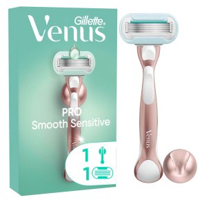 Gillette Venus Pro Barberskraber Smooth Sensitive inkl. Vgholder