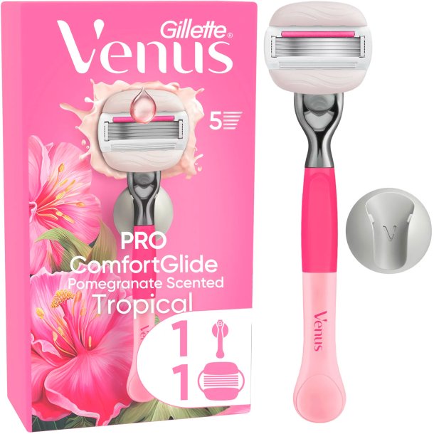 Gillette Venus Pro Comfortglide Tropical Barberskraber + Vgholder