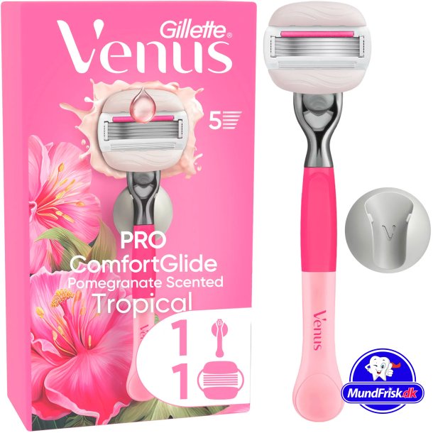 Gillette Venus Pro Comfortglide Tropical Barberskraber + Vgholder