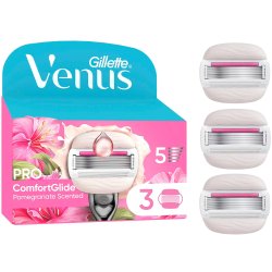 Gillette Venus Pro Comfortglide Tropical Barberglade Pomegrate Scented 3 stk.