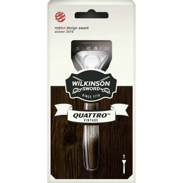 Wilkinson Sword Quattro VINTAGE Edition Barberskraber