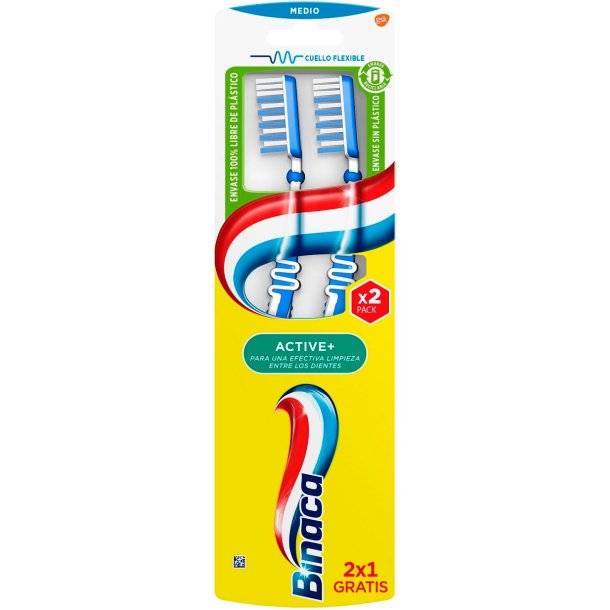 Aquafresh tandborstar 2 st. Active Medium Interdental
