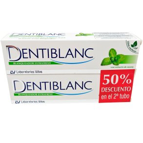 Tannblekingstannkrem DENTIBLANC ExtraFresh Mint 2 x 100 ml.