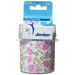 50 Jordan 3-in-1 Flosser Tandtrdsfsten i en lda