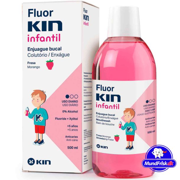 Xylitol Mundsplung fr Kinder KIN Calcium &amp; Fluorid 500 ml.