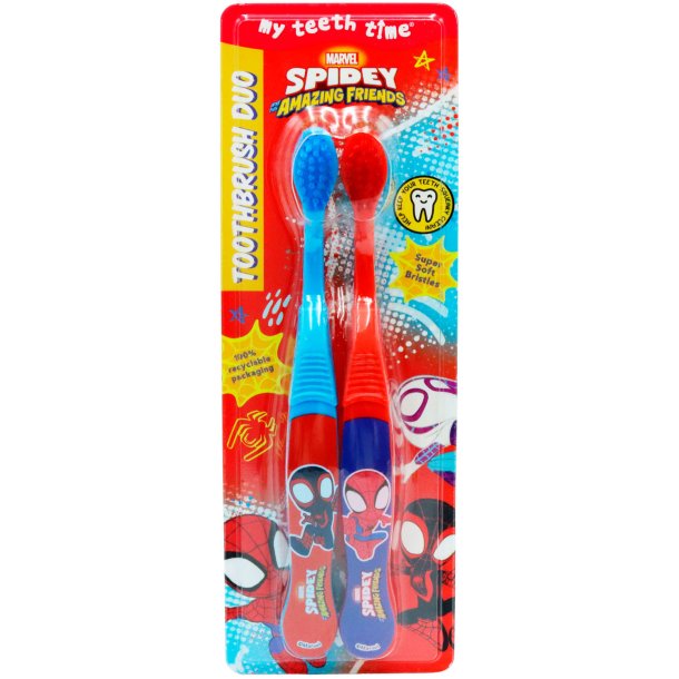 Barntandborstar 2 st. Marvel Spidey &amp; Amazing Friends H&A