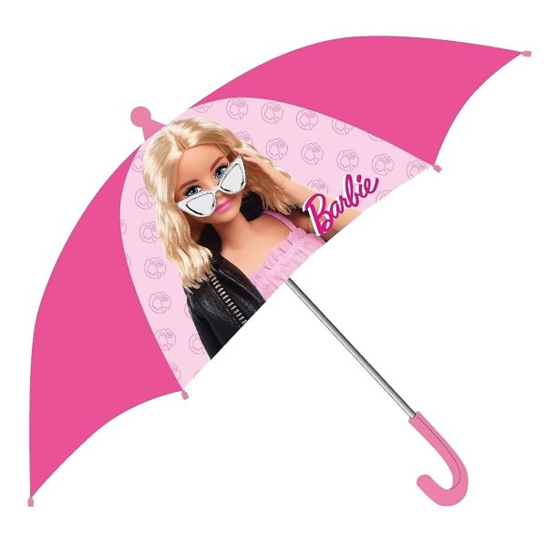 Barnparaply BARBIE Fuchsia-Rosa H60cm, 70cm