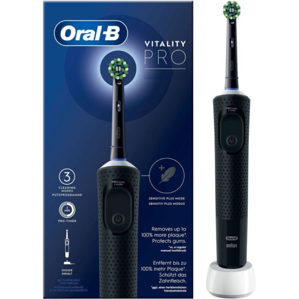 Oral-B Vitality Pro CrossAction eltandborste Black