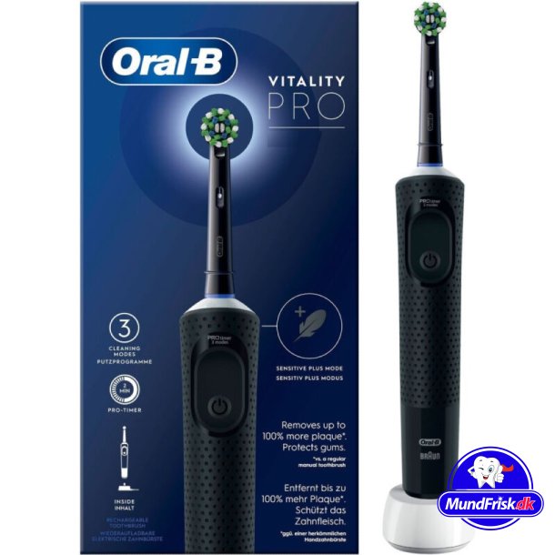 Oral-B Vitality Pro CrossAction eltandborste Black