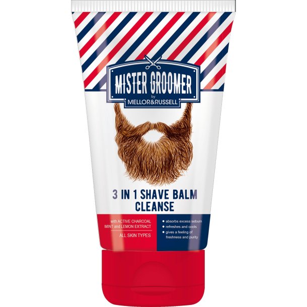 Barbercreme MISTER GROOMER 3 in 1 Shave Cream Cleanse 150ml