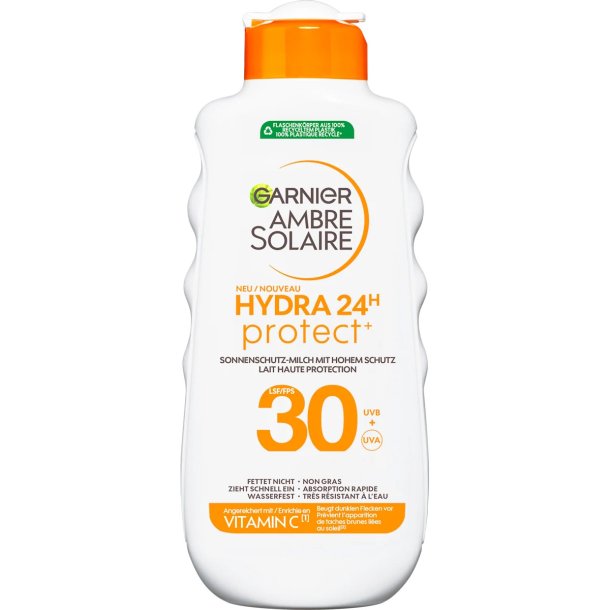 Garnier Ambre Solaire Hydra 24H Protect SPF 30 Solcreme 175 ml