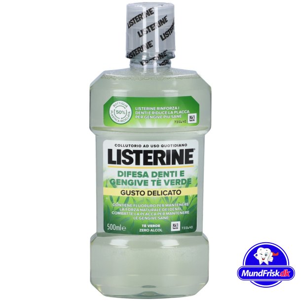 LISTERINE Mundsplung Zero Alcohol Tooth & Gum Green Tea 500 Protection