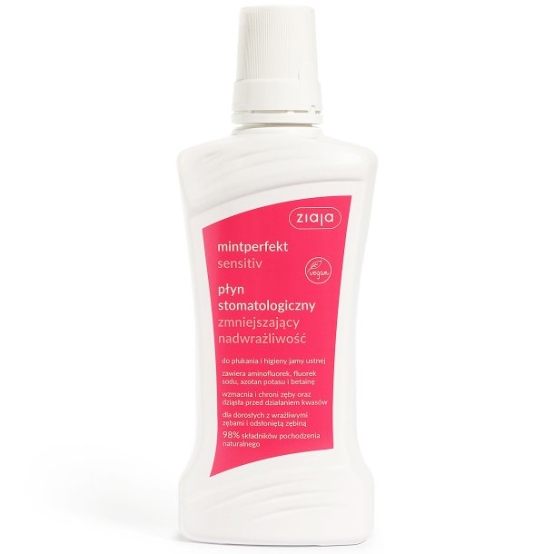 Munvatten mot glass ZIAJA Mintperfect Active Sensitiv 500ml