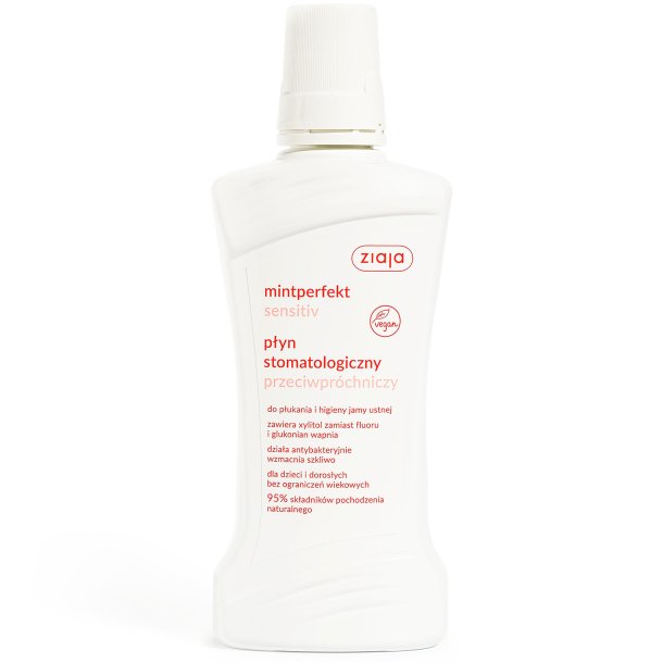 Xylitol Munvatten ZIAJA Mintperfect Active Sensitive Teeth 500ml