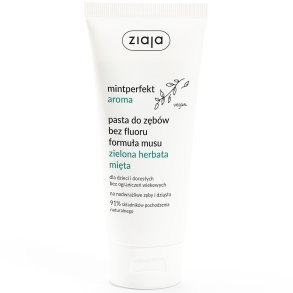 Fluorfri Xylitol Tandkrm Gel ZIAJA MintPerfect Green Tea & Mint 100 ml