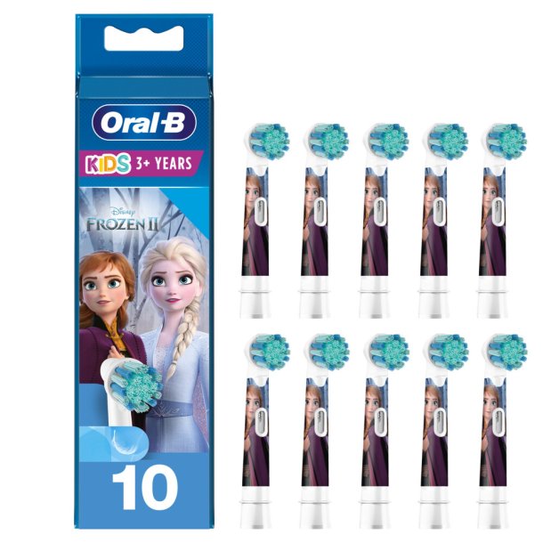 Oral-B Frozen 10 stk.Brstehoveder til Brn
