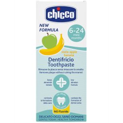 Barnetannkrem Xylitol CHICCO Apple og Banana 6-24 mneder 50 ml