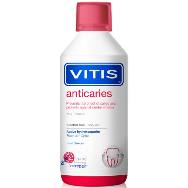 Hydroxyapatit Mundskyl VITIS Anti-Caries Xylitol 500 ml