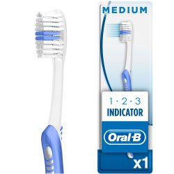 Oral-B Tandbrste 1-2-3 Indicator Medium 40