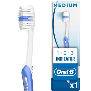 Oral-B Tandbrste 1-2-3 Indicator Medium 40