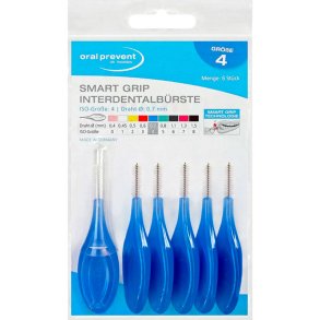 Mellemrumsbrster ORAL PREVENT 6 stk. Smart Grip 0.70 mm ISO 4