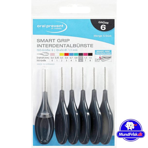 Interdentalbrsten ORAL PREVENT 6 Stk. Smart Grip 1,1 mm ISO 6