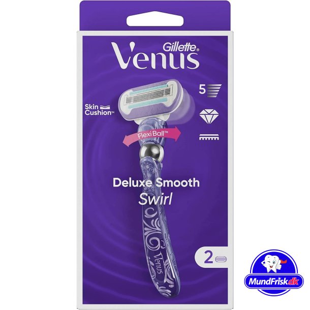 Gillette Venus Deluxe Smooth Swirl Rasierer + zustzliche Rasierklinge