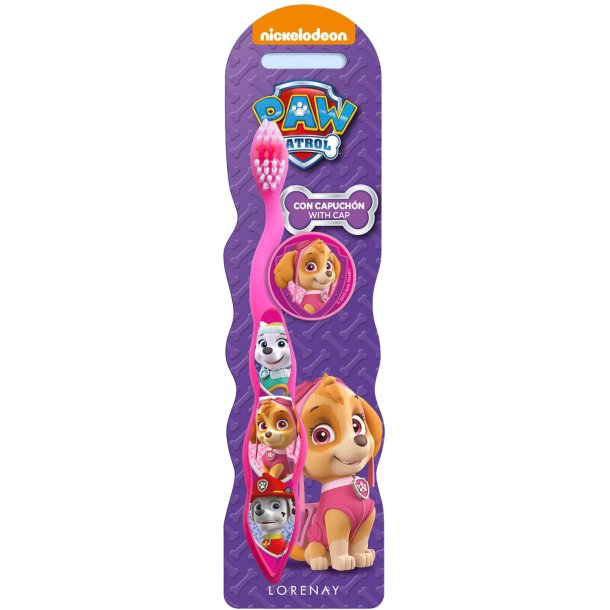 Paw Patrol Tandborste inkl. Skyddslock Rosa LORENAY