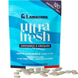 Lamazuna Tandkrmstabletter Ultra Fresh Mintfluorid 120 st.
