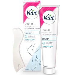 VEET Pure Hrfjerningscreme Legs &amp; Body Sensitive Skin 200 ml