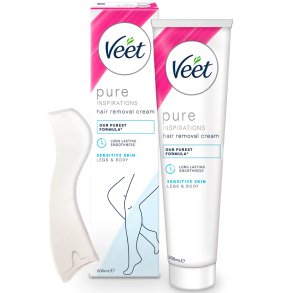 VEET Pure Hrfjerningscreme Legs & Body Sensitive Skin 200 ml