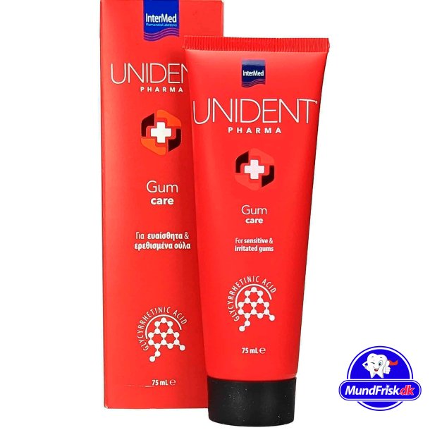 Tannkrem for sensitivt og irritert tannkjtt UNIDENT Gum Care