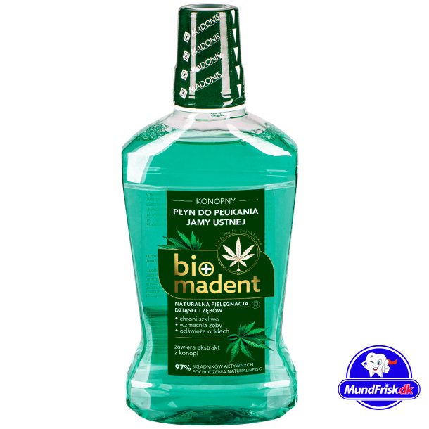 Naturligt CBD Munvatten BIO MADENT Hampa 500 ml.