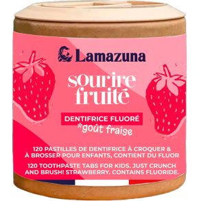 Tandkrmstabletter fr barn LAMAZUNA Strawberry 120 st.