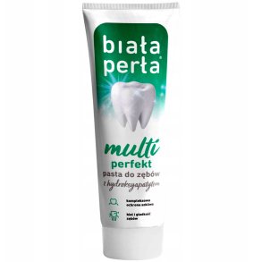 Hydroxyapatit Tandblegning Tandpasta BIALA PERLA Multi Perfect 75 ml.